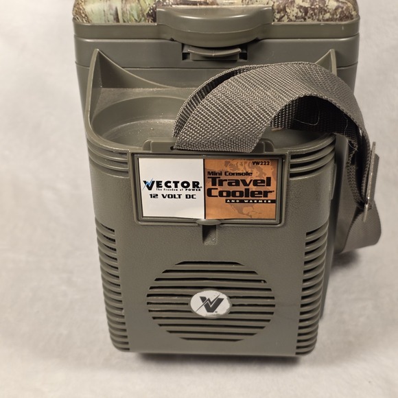 Vector VW222 Portable Travel Cooler & Warmer Mini Console Camo 12V Lighter Plug - Picture 3 of 13
